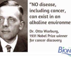 Tác giả Nobel Y học- Không bệnh tật nào kể cả ung thư có thể tồn tại trong môi trường kiềm
